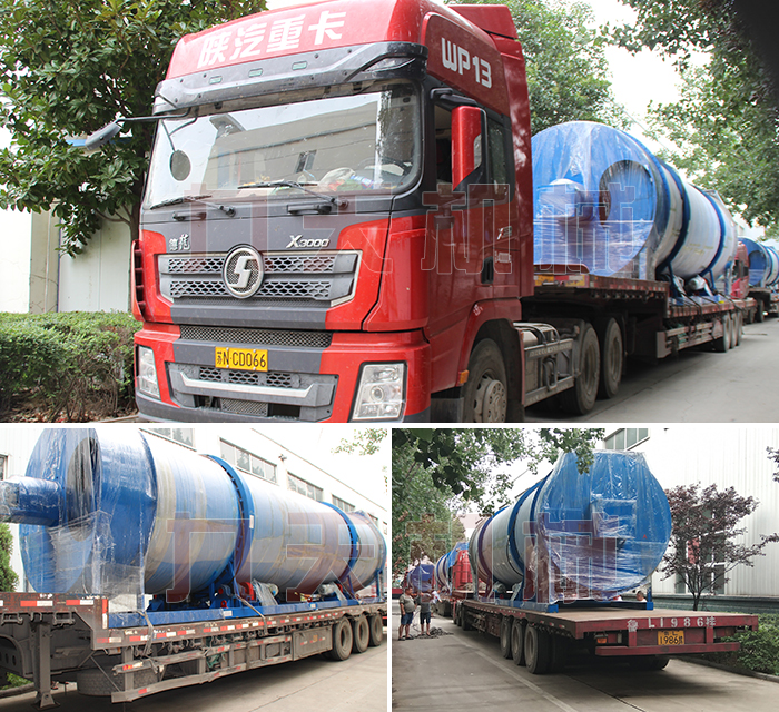 非洲啤酒糟烘干機發貨現場